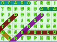 Word Search Fruits